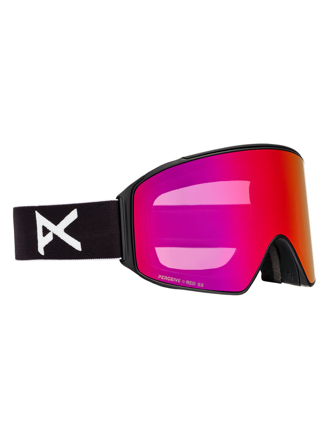 Anon M4 Cylindrical Blk/Prcv Sunny Red + MFI Face Mask Goggle | BLACK/PRCV SUNNY RED (Z58)