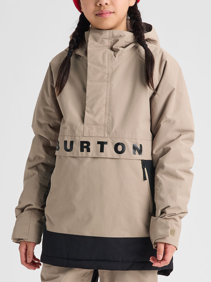 Burton Frostner 2L Anorak 2027 – Youth Insulated Jacket | SUMMIT TAUPE/TRUE BLACK (E2Y)
