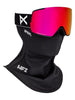 Anon M5 Black/Prcve Sunny Red + Cloudy + MFI Face Mask Goggle