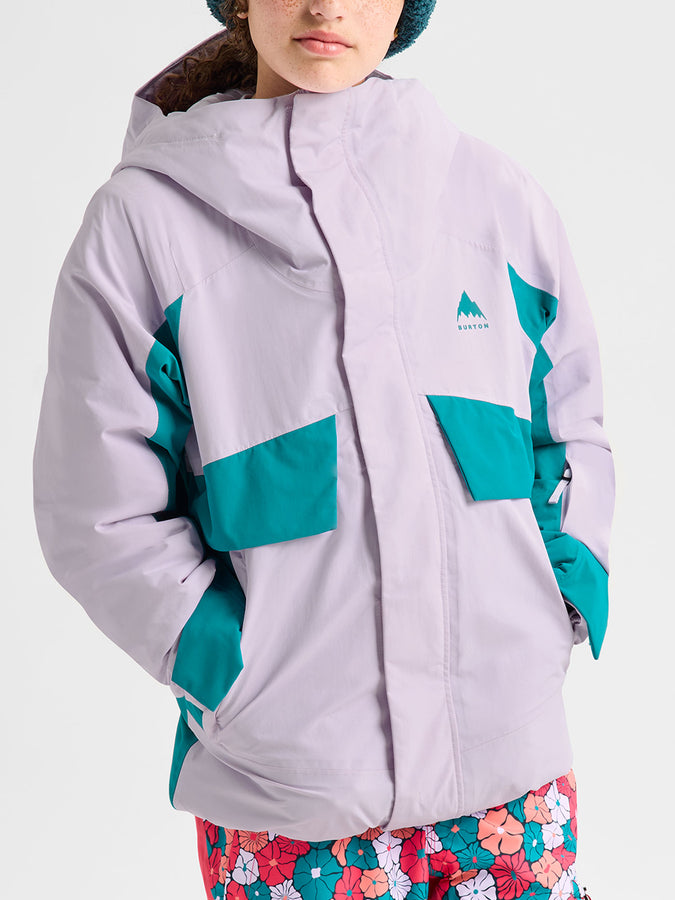 Burton Ascutney 2L 2027 – Youth Insulated Jacket (7-14) | MOONDUST PRPL/PACFC TEAL (E8L)