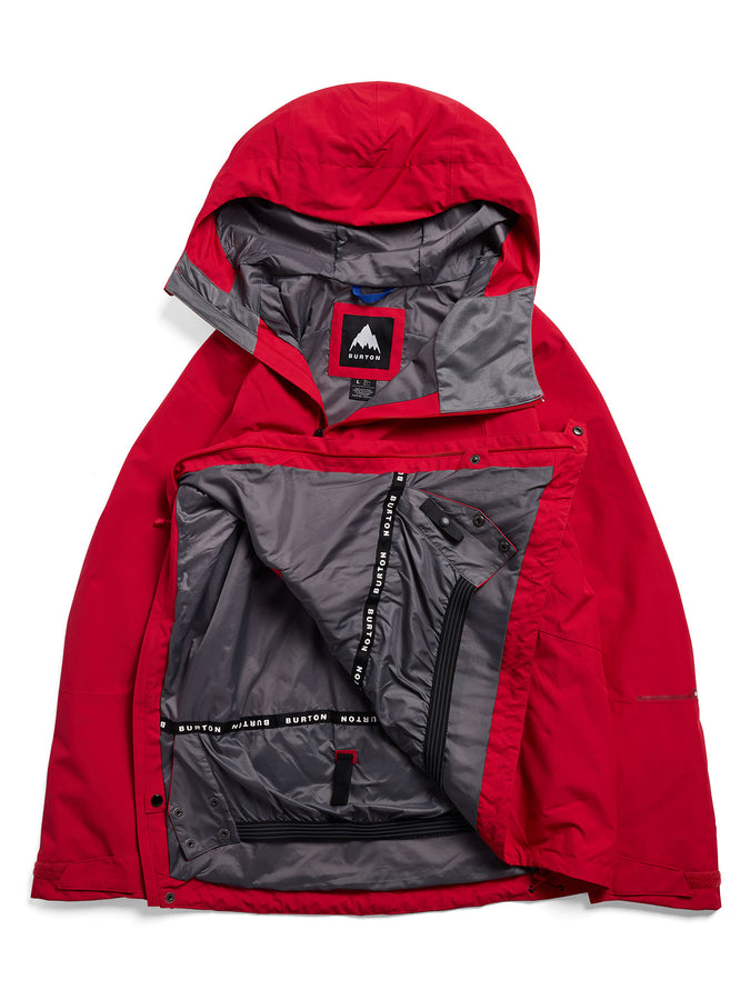 Burton Reserve 2L Relaxed Anorak 2027 – Shell Jacket | GERANIUM RED (E8F)