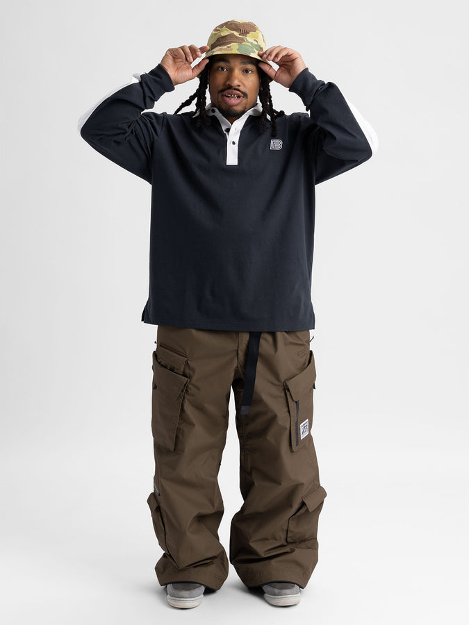 Burton Rugby Long Sleeve Polo Winter 2027 | TRUE BLACK/STOUT WHITE (B51)