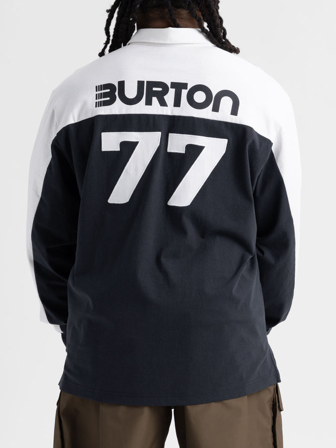 Burton Rugby Long Sleeve Polo Winter 2027 | TRUE BLACK/STOUT WHITE (B51)