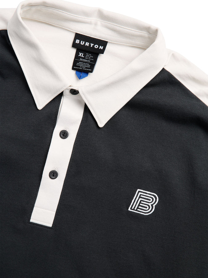 Burton Rugby Long Sleeve Polo Winter 2027 | TRUE BLACK/STOUT WHITE (B51)