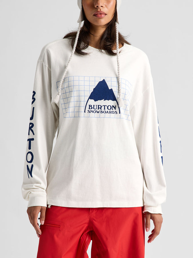 Burton 50th 83 Squared Long Sleeve T-Shirt Winter 2027 | STOUT WHITE (A26)