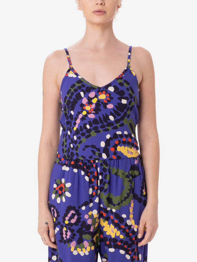 Obey Summer 2024 Paisly Works Tank Top |  MAZARINE BLUE MUL (MZB)