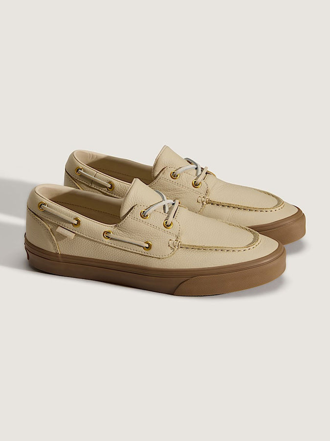 Vans 2-Eyelet Boat Leather Bronze Shoes Spring 2026 | LEATHER TAN (TAN)