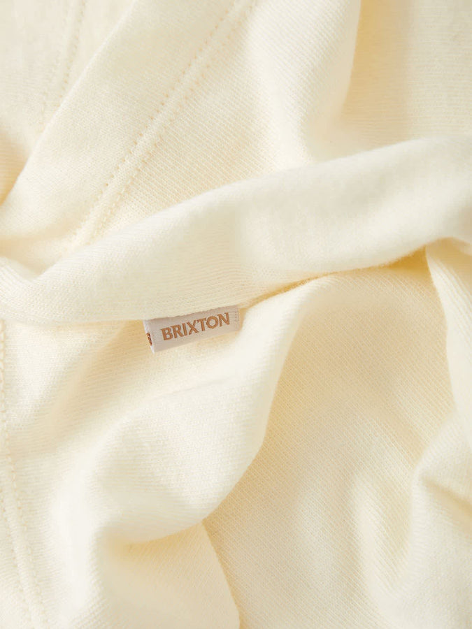 Brixton Carefree Organic Garment Dye Ringer T-Shirt Fall 2026 | OFF WHITE/BLACK