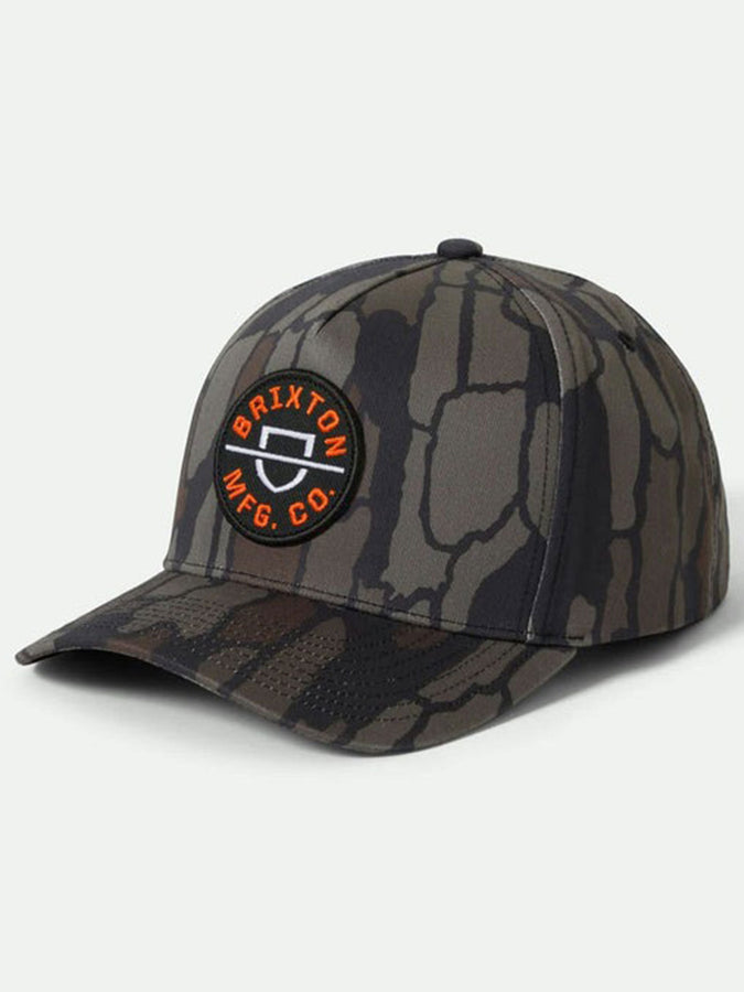 Brixton Crest Netplus Snapback Hat | BARK CAMO