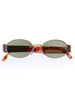 Aire Mars Satin Gold Vintage/Khaki Sunglasses
