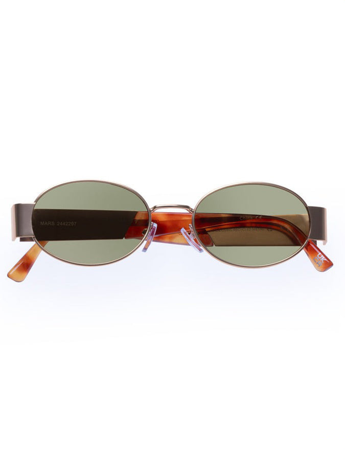 Aire Mars Satin Gold Vintage/Khaki Sunglasses | SATIN GOLD VINTAGE/KHAKI