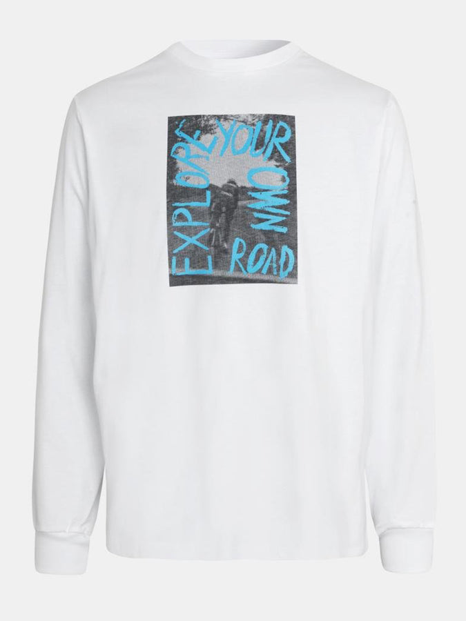 Pas Normal Studios Off-Race Graphic Long Sleeve T-Shirt 2025 | WHITE