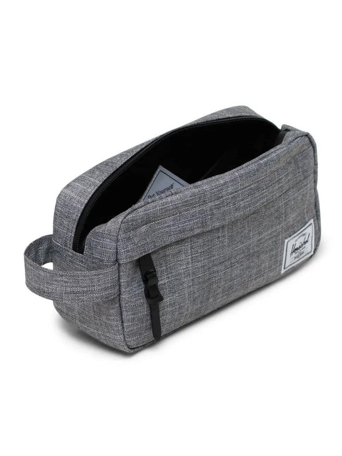 Herschel Chapter Small Travel Kit Bag | RAVEN CROSSHATCH (00919)