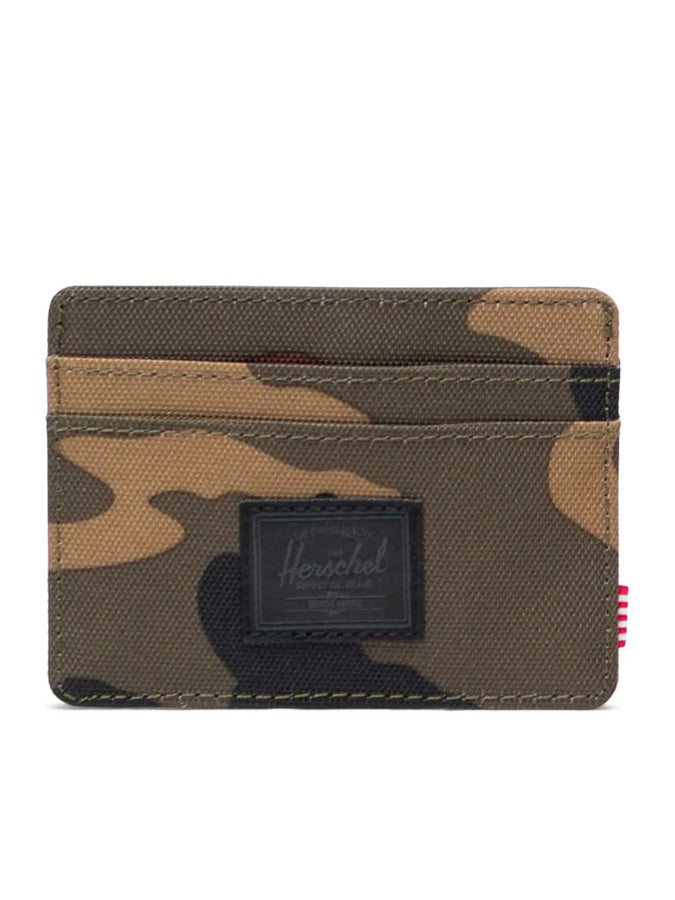 Herschel Charlie Cardholder Wallet | WOODLAND CAM/BLK LABEL (07129)