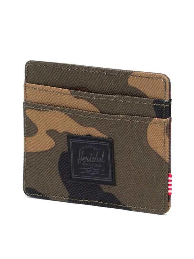 Herschel Charlie Cardholder Wallet | WOODLAND CAM/BLK LABEL (07129)