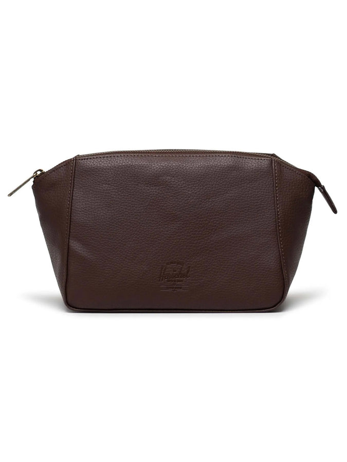 Herschel Milan Vegan Leather Toiletry Bag | CHICORY COFFEE (05683)