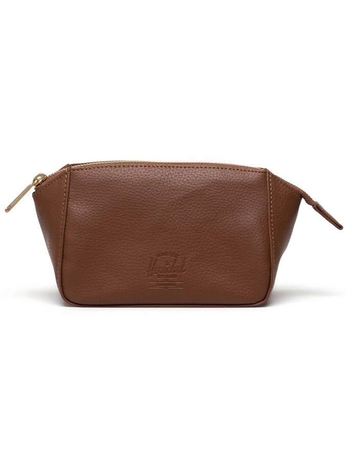 Herschel Milan Vegan Leather SM Toiletry Bag | SADDLE BROWN (03272)