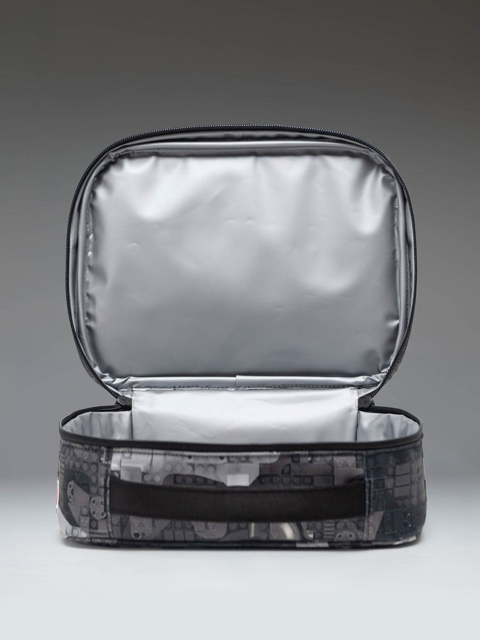Herschel x Lego Pop Quiz Lunch Box Fall 2026 | ABSTRACT BRICKS BLACK (07462)