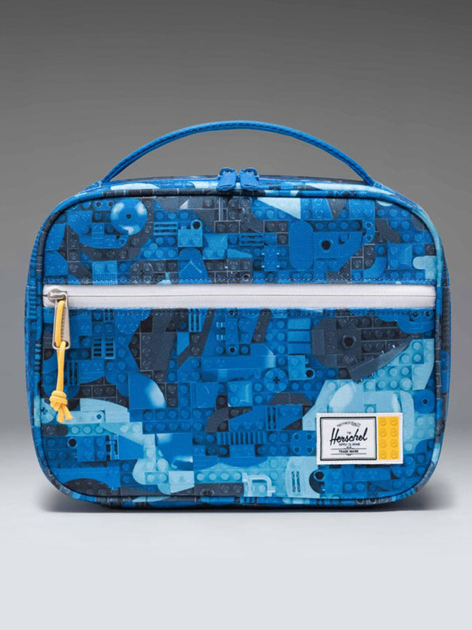 Herschel x Lego Pop Quiz Lunch Box | ABSTRACT BRICKS BLUE (07463)