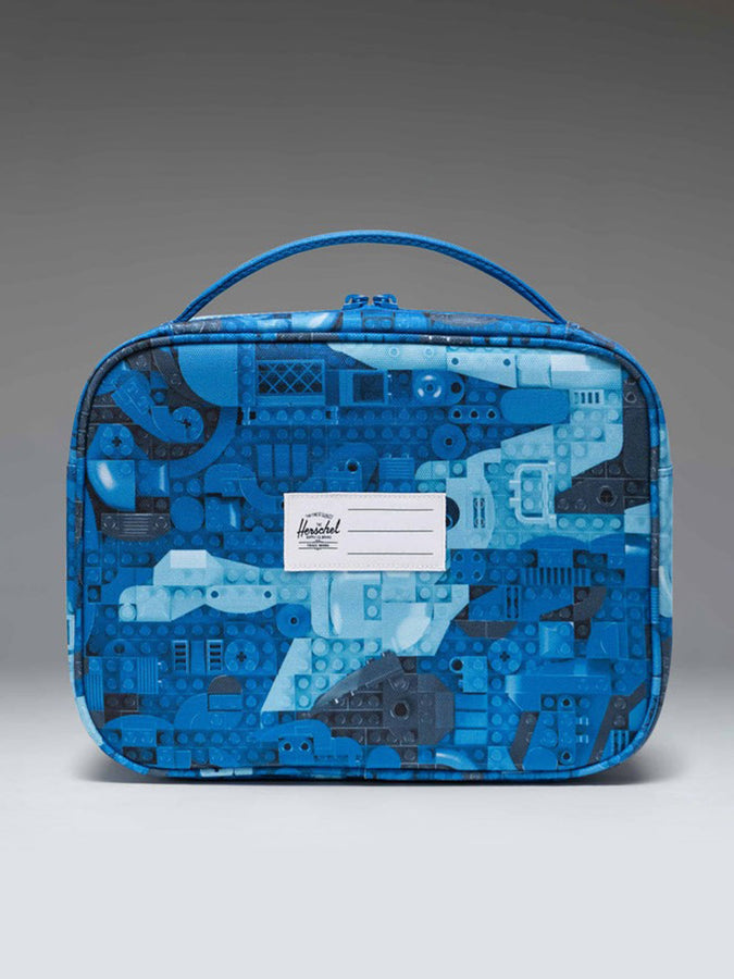 Herschel x Lego Pop Quiz Lunch Box | ABSTRACT BRICKS BLUE (07463)