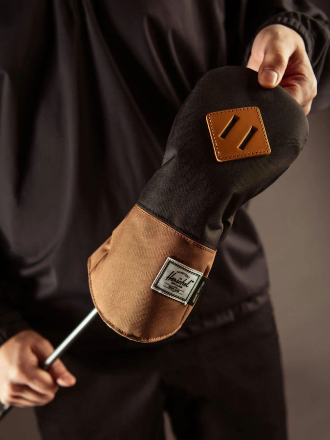 Herschel Heritage Fairway Wood Head Cover | BLACK/SADDLE BROWN (04735)