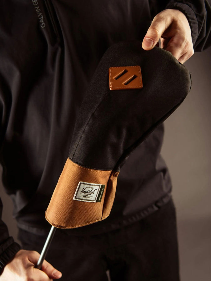 Herschel Heritage Driver Head Cover | BLACK/SADDLE BROWN (04735)