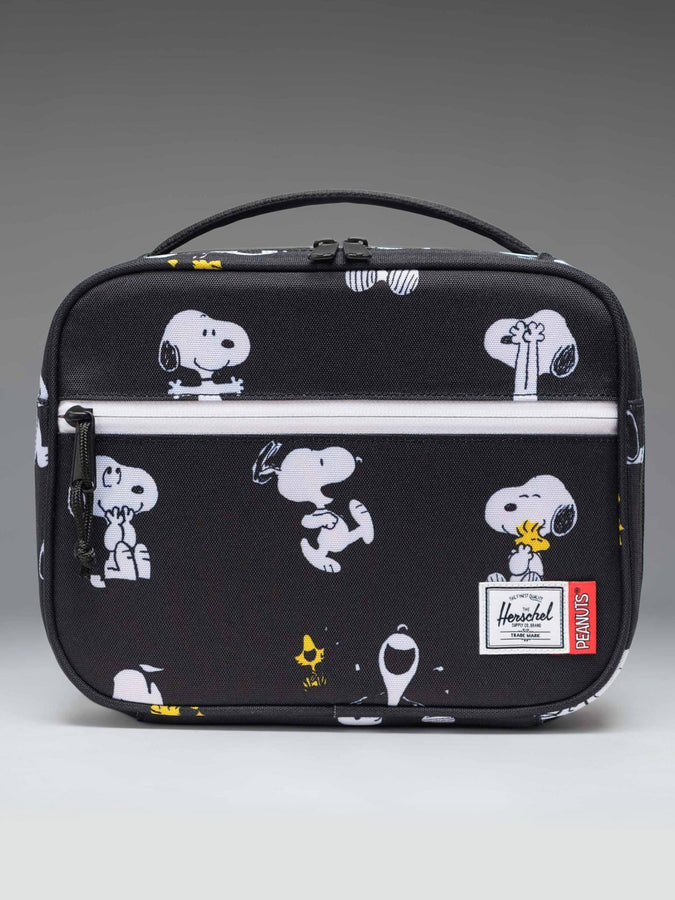 Herschel x Peanuts Pop Quiz Lunch Box | SNOOPY/WOODSTOCK BLACK (07757)
