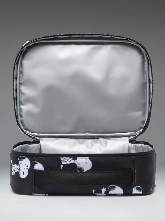 Herschel x Peanuts Pop Quiz Lunch Box | SNOOPY/WOODSTOCK BLACK (07757)