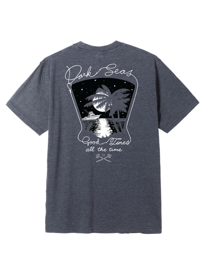 Dark Seas Nite Line Mineral Wash T-Shirt Spring 2026 | HEATHER NAVY