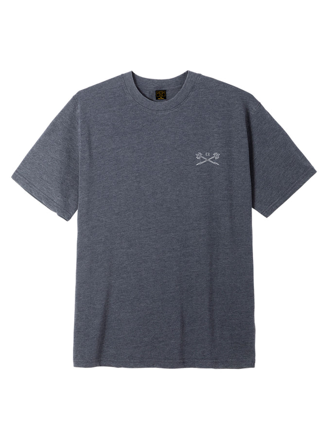 Dark Seas Nite Line Mineral Wash T-Shirt Spring 2026 | HEATHER NAVY