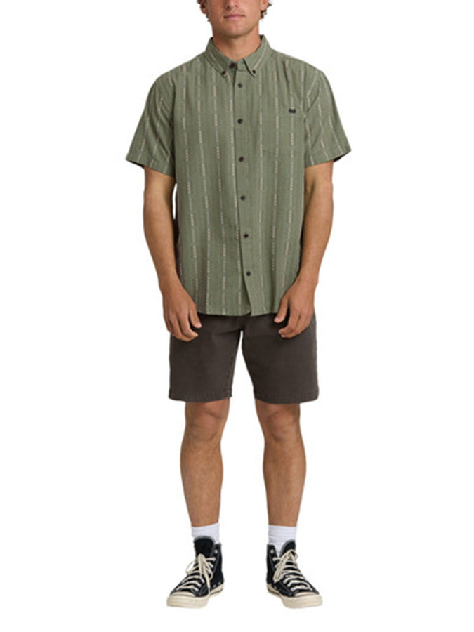 Billabong All Day Jacquard S/S Buttondown Shirt Spring 2026 | GRANITE GREEN (GGN)