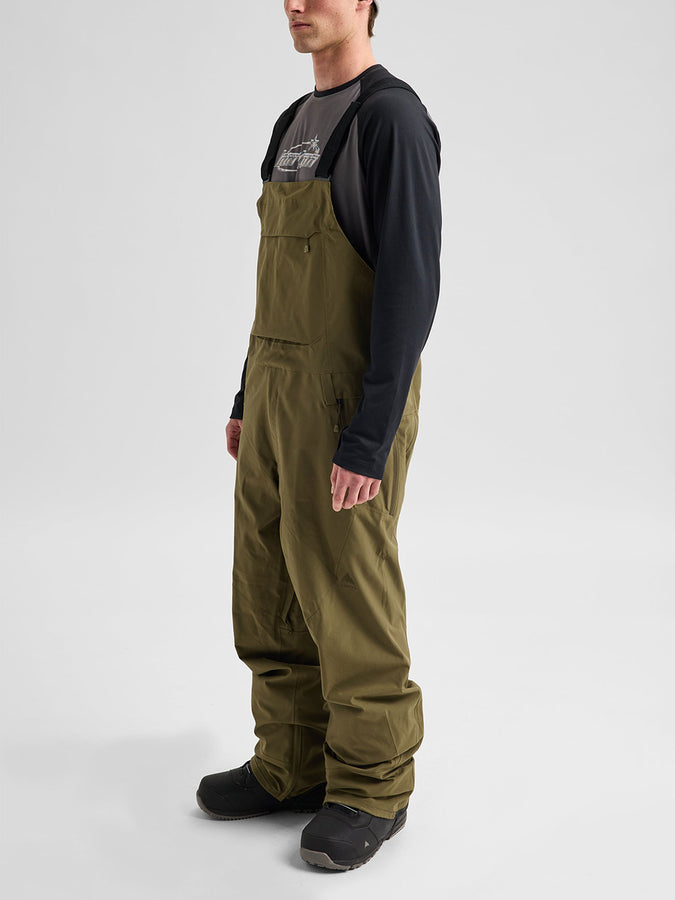 Burton Reserve Stretch 2027 – Shell Bib | DRIED MOSS (E7N)