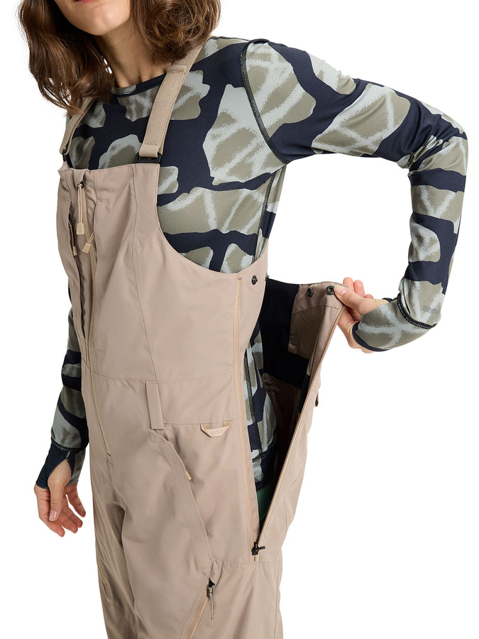 Burton Reserve 2L 2027 – Women's Shell Bib | SUMMIT TAUPE (AH2)
