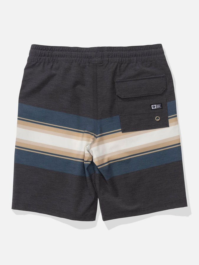 Salty Crew Stripe Volley Boardshorts Summer 2026 | PIRATE BLACK