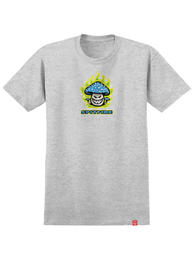 Spitfire Mushroom Bighead T-Shirt Spring 2026 | HEATHER GREY