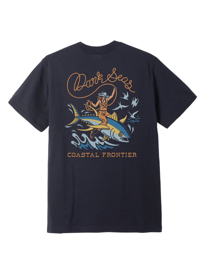Dark Seas Ride Em' Wet Blended T-Shirt Spring 2026 | HEATHER NAVY