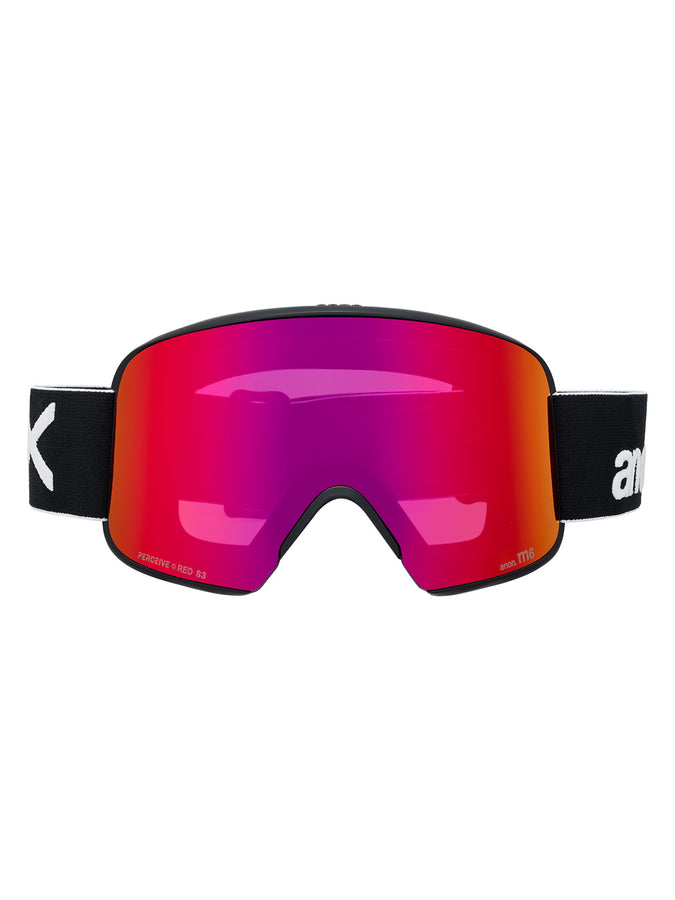 Anon M6 Black/Prcv Sunny Red + Cloudy + MFI Face Mask Goggle | BLACK/PRCV SUNNY RED (Z58)