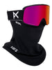 Anon M6 Black/Prcv Sunny Red + Cloudy + MFI Face Mask Goggle