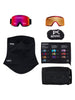 Anon M6 Black/Prcv Sunny Red + Cloudy + MFI Face Mask Goggle