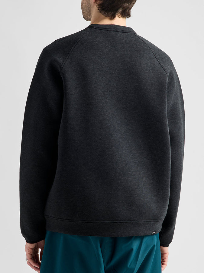 Burton Spacecloud Henley Crewneck Sweatshirt Fall 2026 | TRUE BLACK HEATHER (A30)
