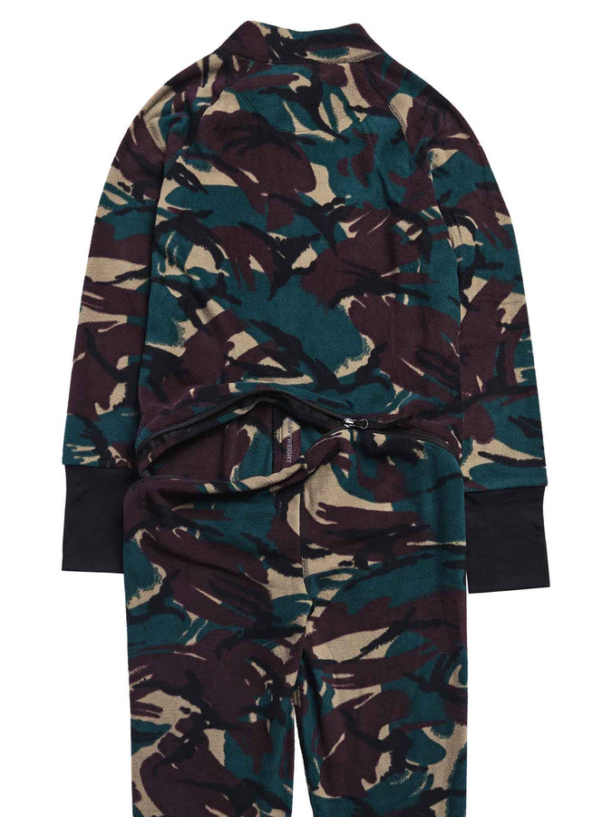 Burton Heavyweight Fleece One Piece Base Layer (Youth 7-14) Winter 2027 | SEERSUCKER CAMO (E0E)