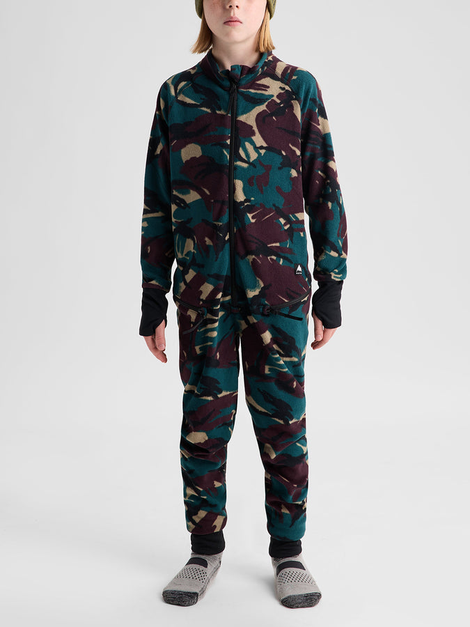 Burton Heavyweight Fleece One Piece Base Layer (Youth 7-14) Winter 2027 | SEERSUCKER CAMO (E0E)