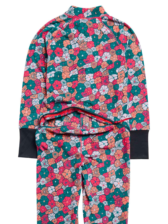 Burton Heavyweight Fleece One Piece Base Layer (Youth 7-14) Winter 2027 | POP FLORAL (E7I)