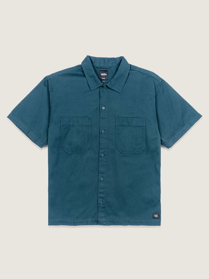 Vans Larkspur Solid Workwear S/S Buttondown Shirt Spring 2026 | MYSTIC MOSS (FRJ)