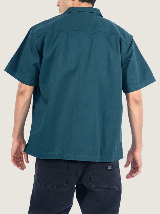 Vans Larkspur Solid Workwear S/S Buttondown Shirt Spring 2026 | MYSTIC MOSS (FRJ)