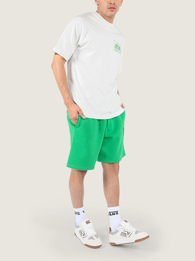 Vans Stretch Logo Fleece Shorts Spring 2026 | VIVID VERDANT (FLX)
