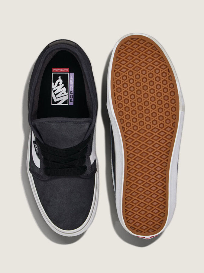 Vans Skate Chukka Low Sidedtripe Charcoal Shoes Summer 2026 | FAT LACE CHARCOAL (CIK)