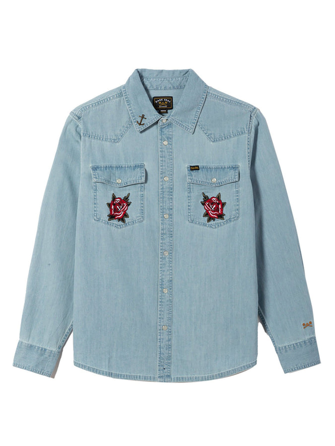 Dark Seas Alton Long Sleeve Buttondown Shirt Holiday 2024 | LIGHT INDIGO