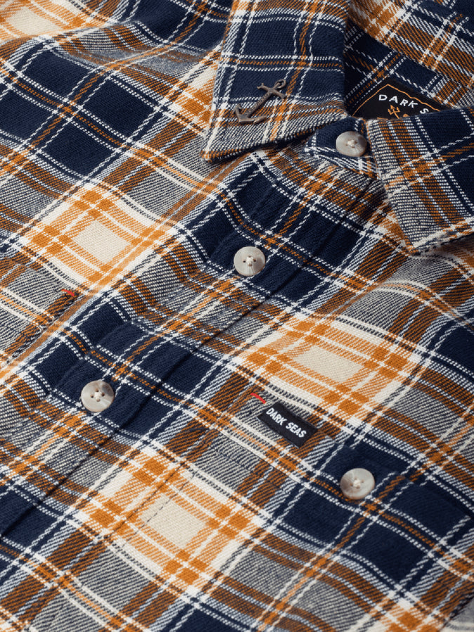 Dark Seas Cimmeron Long Sleeve Buttondown Shirt Fall 2025 | NAVY