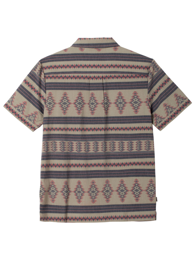 Dark Seas Palmetto Short Sleeve Buttondown Shirt Summer 2026 | ALOE/BROWN